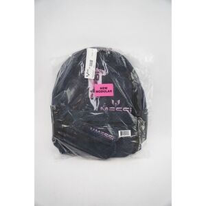 New Messi Kids' 17" Backpack And Pencil Case 2-Piece Set Black/Pink